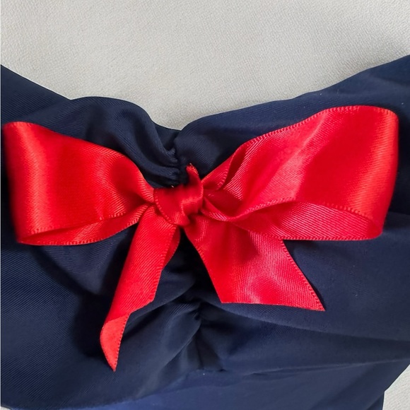 COCOSHIP Women's 50s Retro Navy Blue Nautical Maillot Anchors Away Swimsuit - Picture 4 of 12